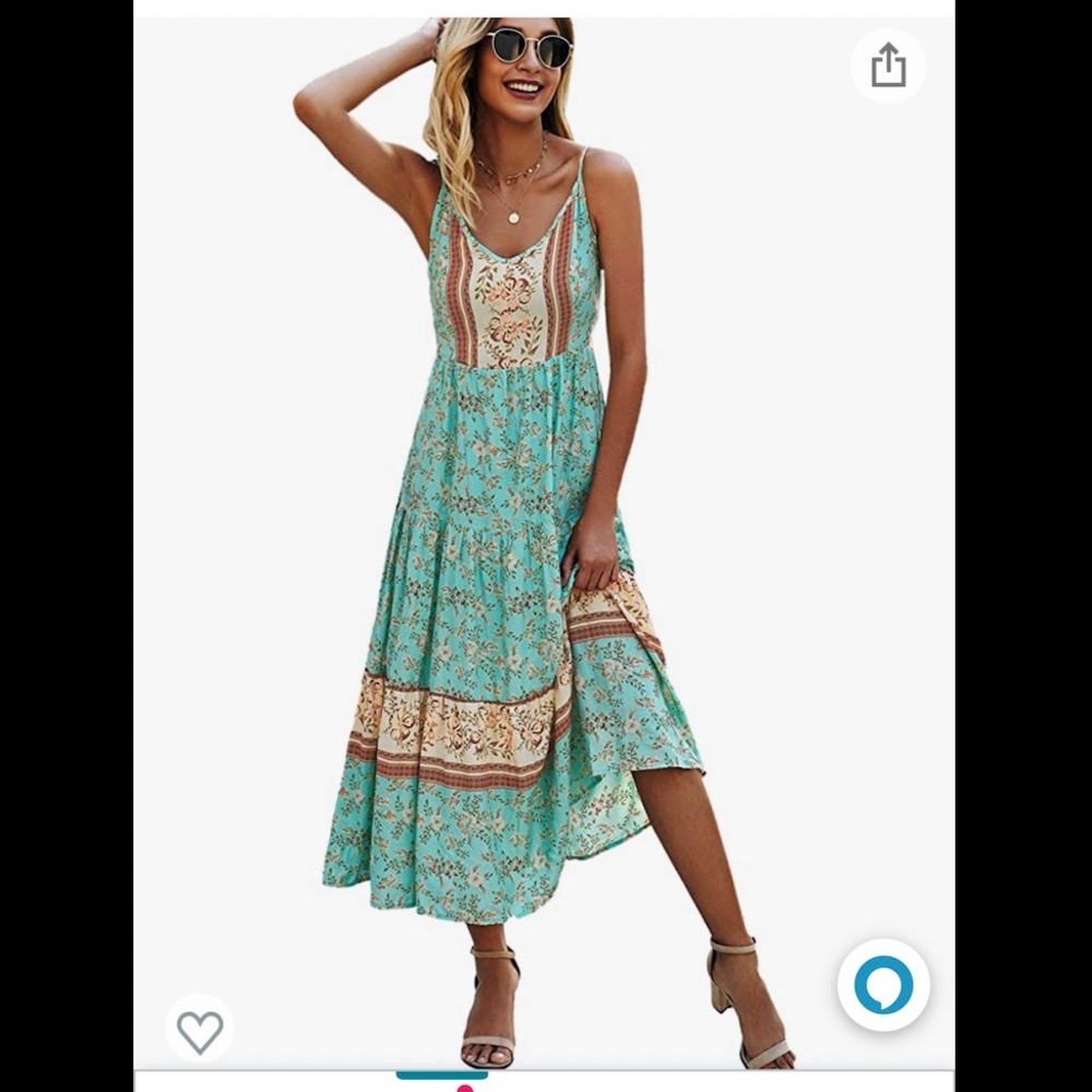 NWT boho thin strap summer dress